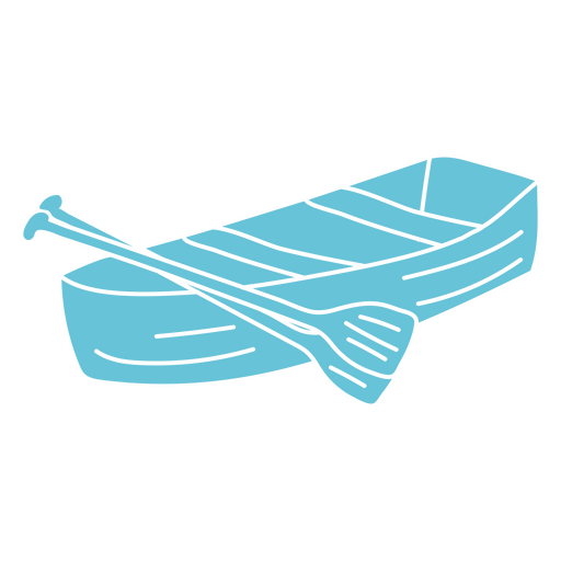 barco cortado en canoa Diseño PNG