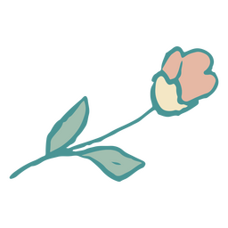 Flower doodle spring PNG Design