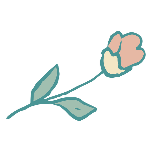 Blumen-Doodle-Frühling PNG-Design