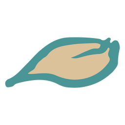 Doodle de folha marrom primavera Desenho PNG
