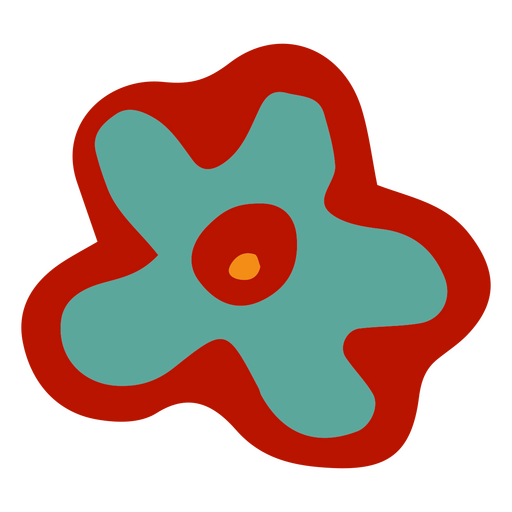 Abstrakte Frühlingsblume PNG-Design