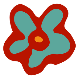 Blume abstrakt PNG-Design