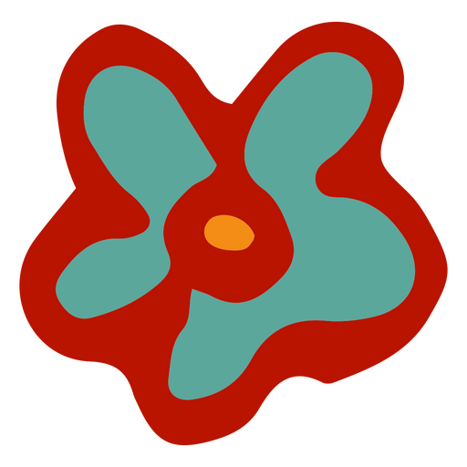 Blume abstrakt PNG-Design