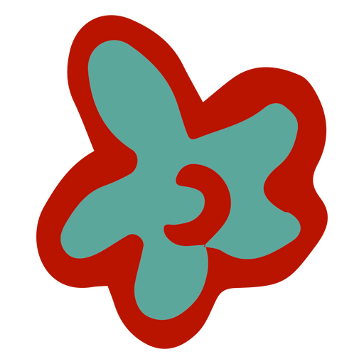 Abstrakter Blumenfrühling PNG-Design