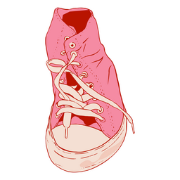 Zapato izquierdo rosa Diseño PNG