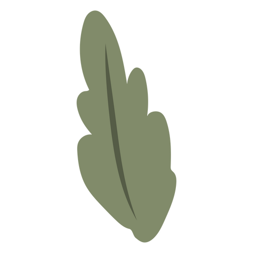Spring flat green leaf