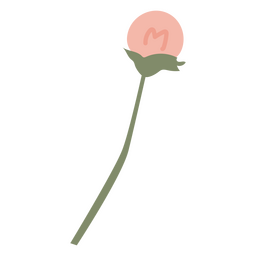 Primavera de flor rosa plana Desenho PNG