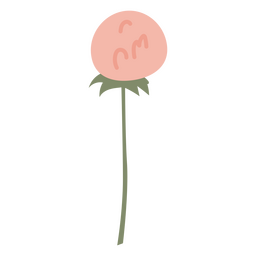 Pink dandelion PNG Design