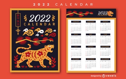 2022 calendar Chinese New Year