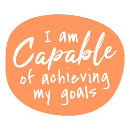 Positive Affirmationen schneiden Zitatziele aus PNG-Design