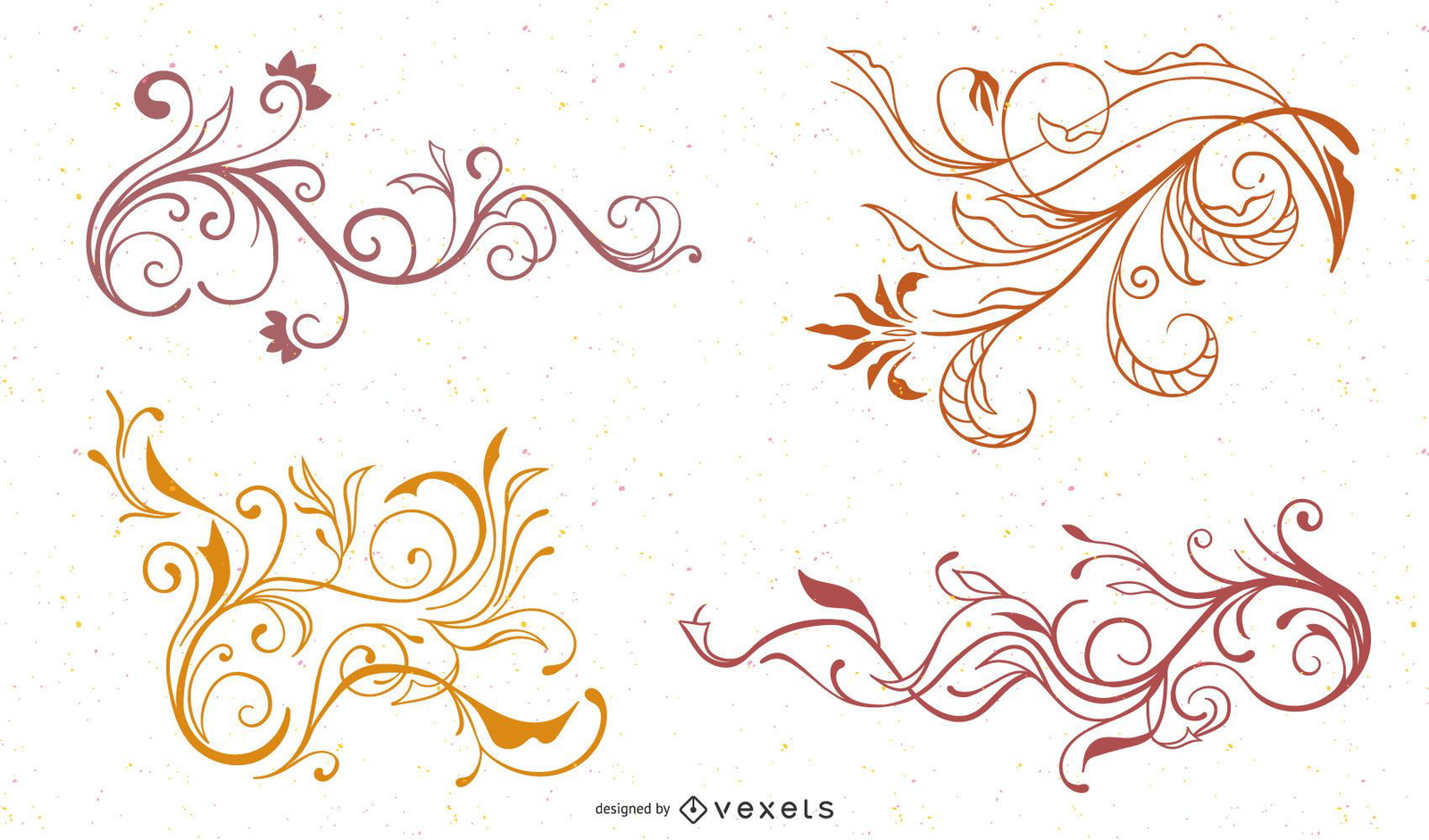 Download Swirl Flower Vector 1 - Vector Download