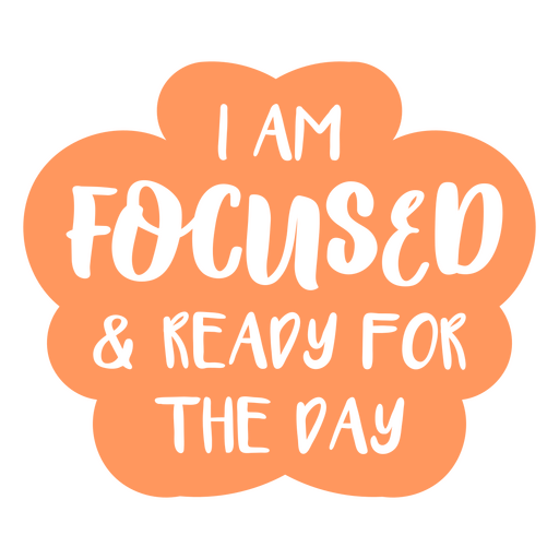 Positive affirmations cut out quote ready PNG Design