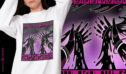 Cosmic hands in space t-shirt design