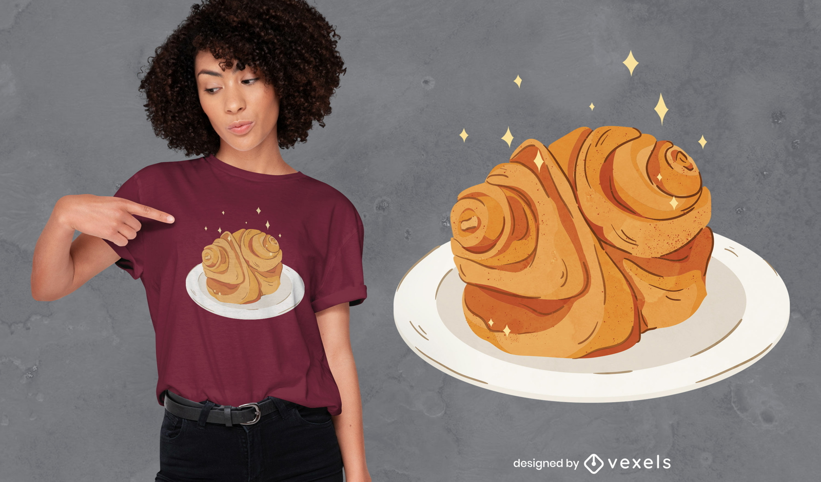 French roll t-shirt design