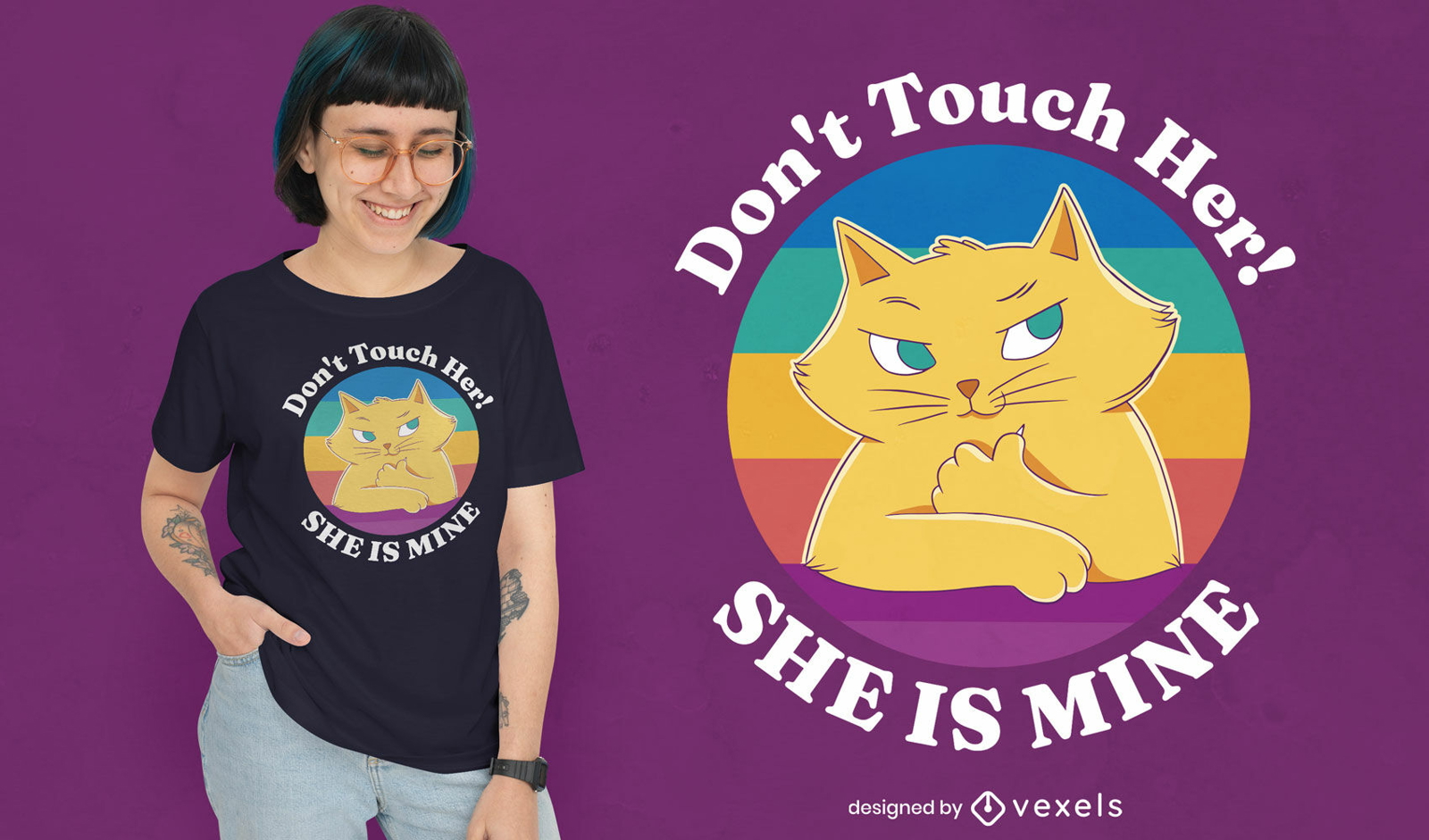 don-t-touch-her-cat-t-shirt-design-vector-download