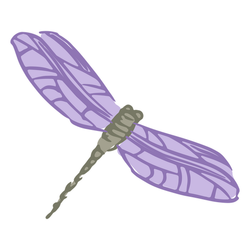Purple dragon-fly PNG Design