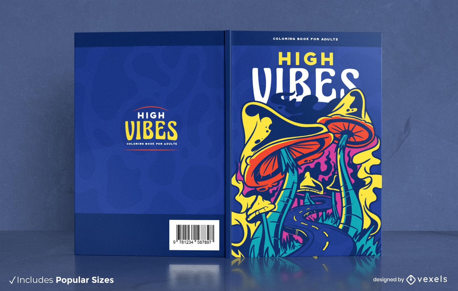 High vibes book cover design