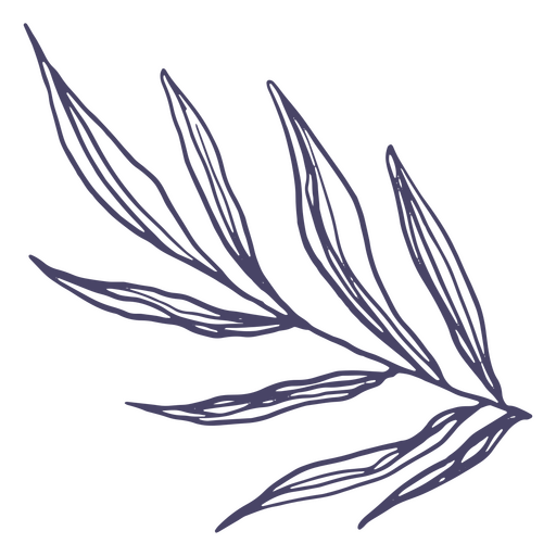 Niedliche Pflanze von Hand gezeichnet PNG-Design