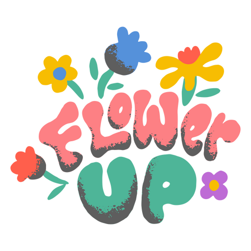 Cotización de flores con textura Diseño PNG