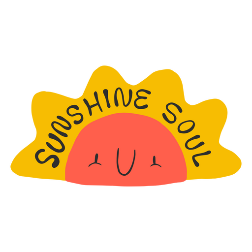 Sunshine soul sun PNG Design