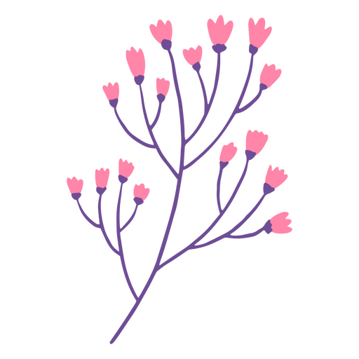 Kleine rosa Bl?ten PNG-Design