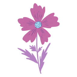 Symbol für lila Blumenfrühling PNG-Design