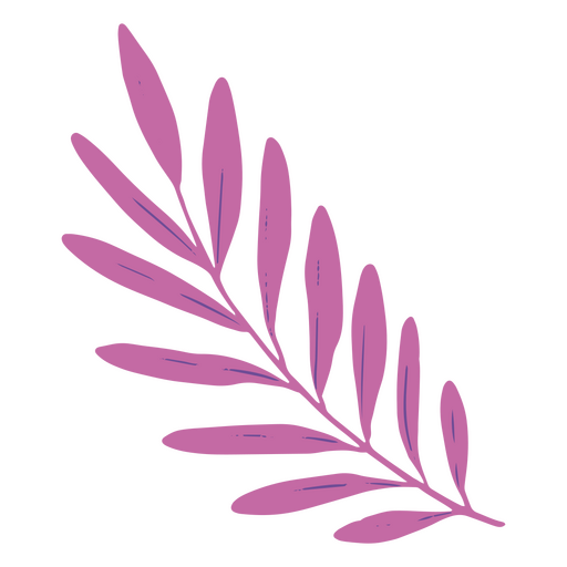 Purple plant branch  PNG Design