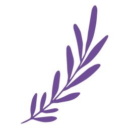 Lila Blätter Pflanzenzweig PNG-Design