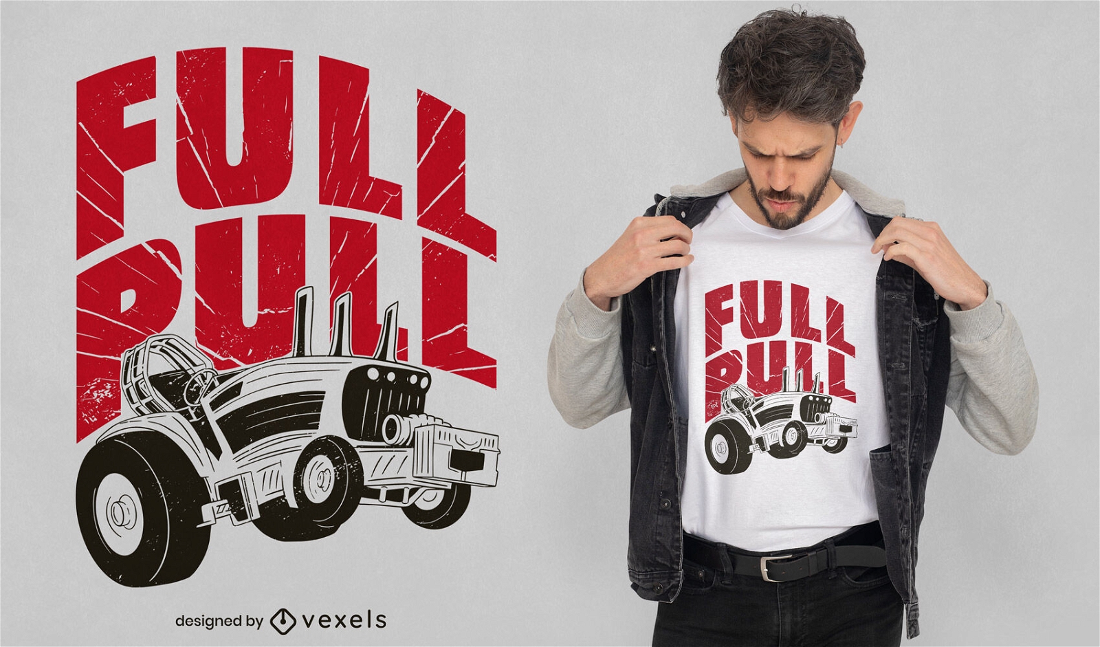 Klassisches Traktor-Zitat-T-Shirt-Design