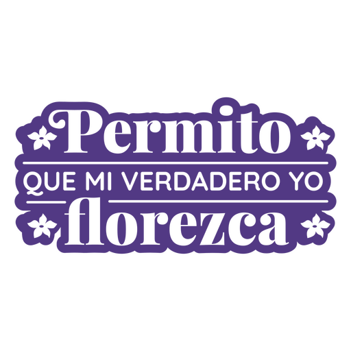 Affirmation cut out spanish quote blossom