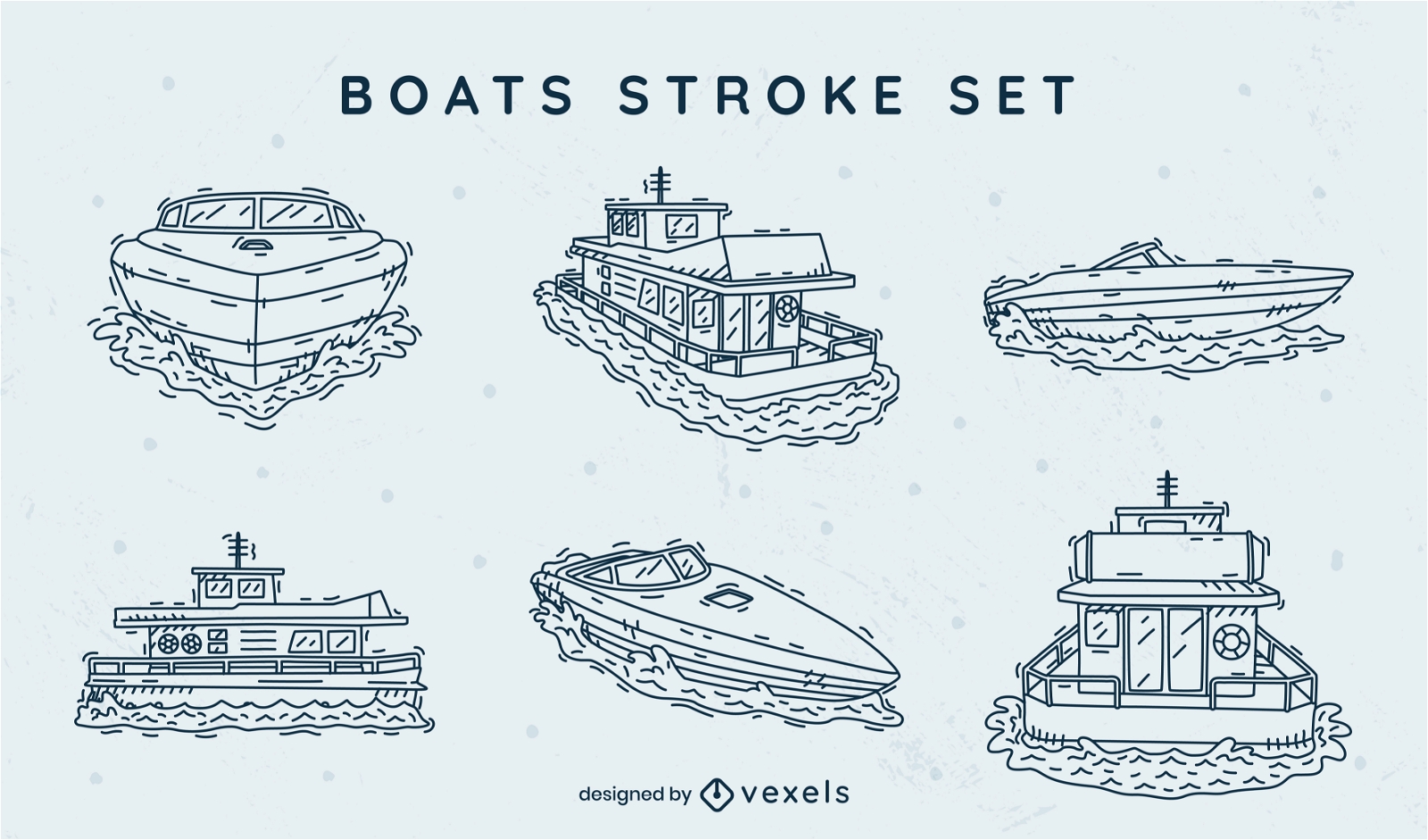 Boats stroke set