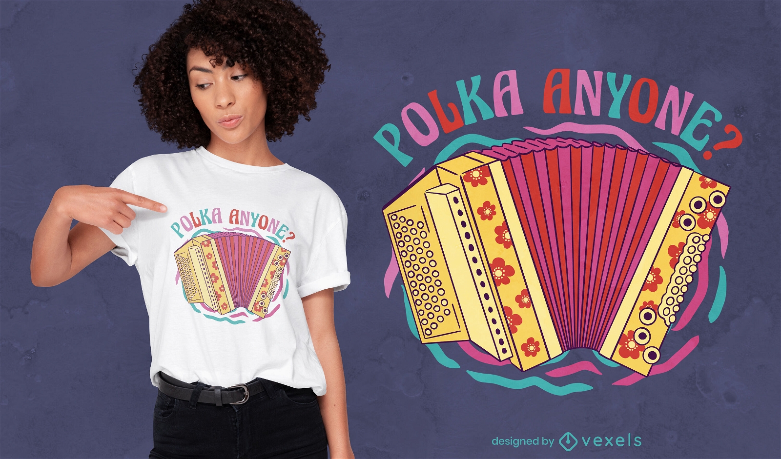 Polka anyone t-shirt design