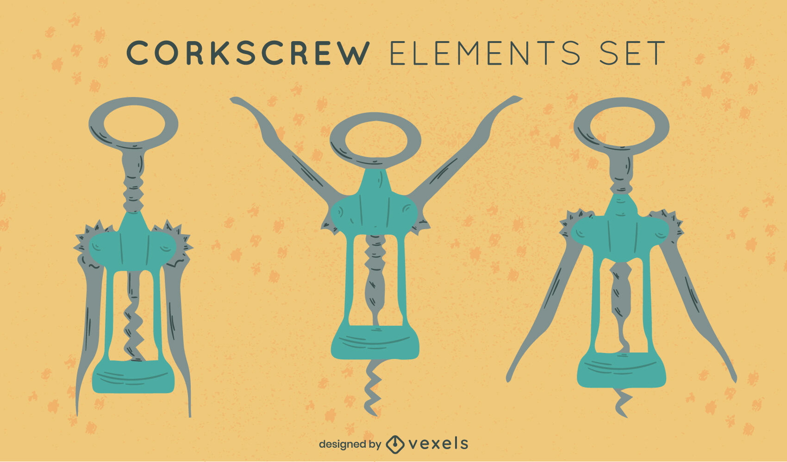 Corkscrew element set 