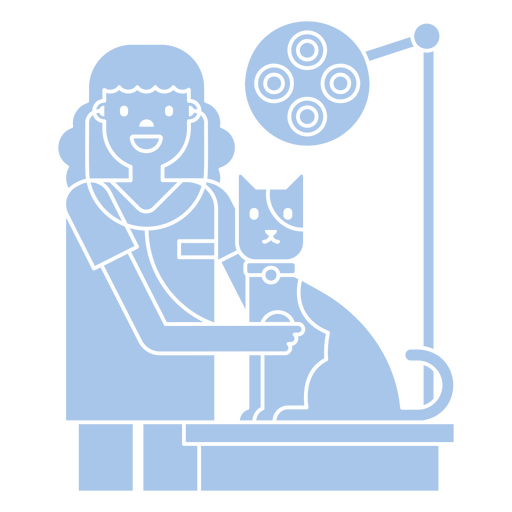 Pet veterinário animal gato pessoas Desenho PNG