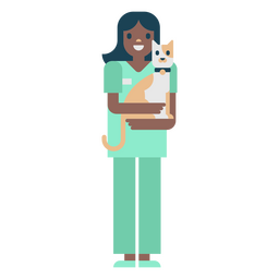 Pessoas de gato de estimação veterinário Desenho PNG
