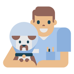 Veterinario animal mascota perro gente Diseño PNG