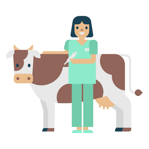 Pessoas animais de vaca veterinária Desenho PNG