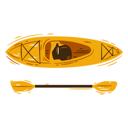 Kajak-Kanu für Wasseraktivitäten PNG-Design