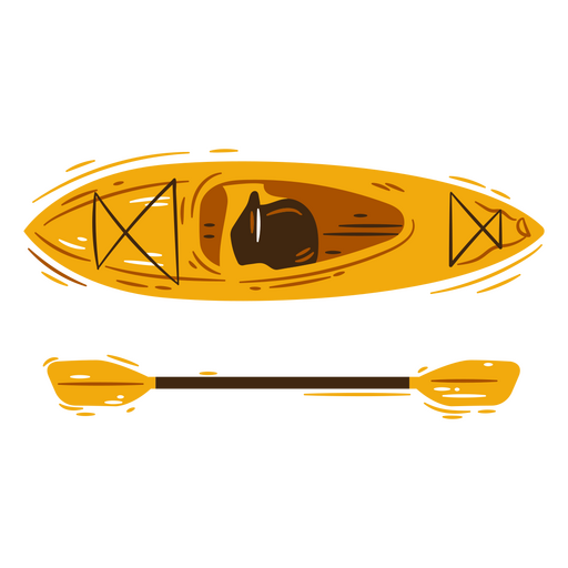 Canoa kayak de actividad acu?tica Diseño PNG