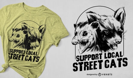 Street cats t-shirt design