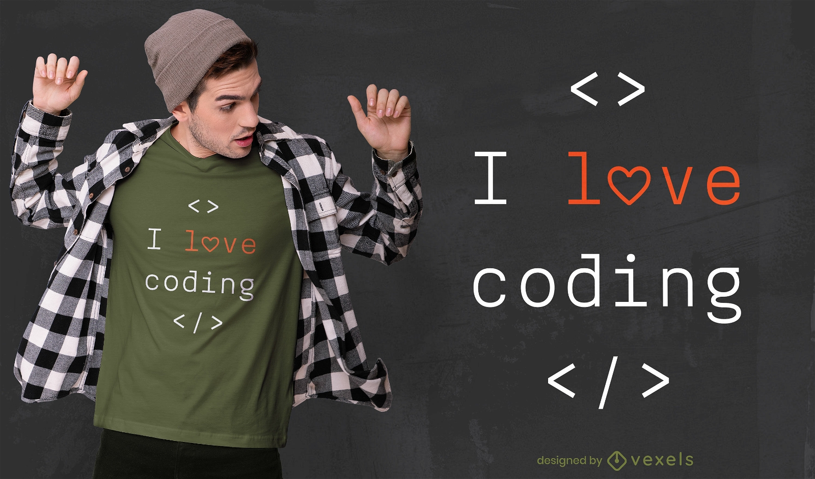 Me encanta codificar el dise?o de camisetas.
