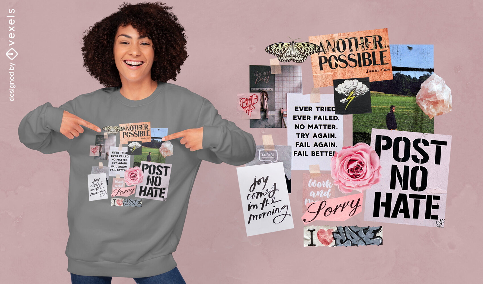 Journal-Collage-PSD-T-Shirt-Design