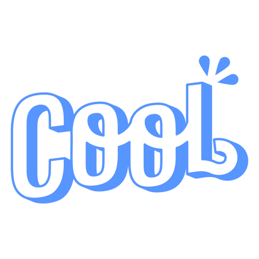 Cool Stylized Outlined Word PNG Design