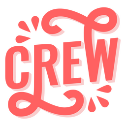Crew Stilisiertes Wort PNG Und SVGDesign Für TShirts