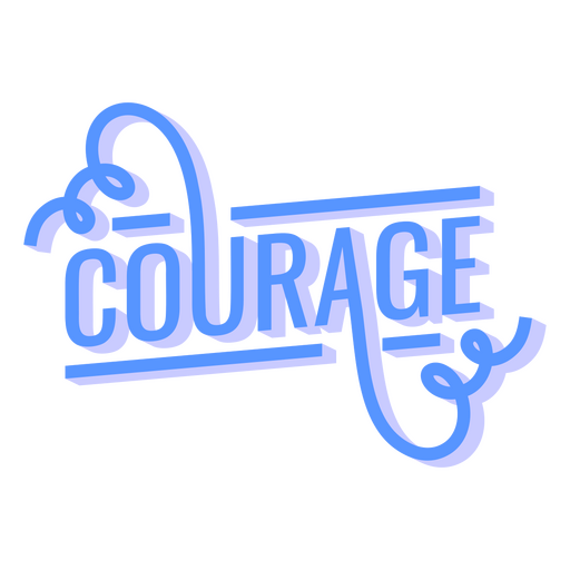 Courage Stylized Word