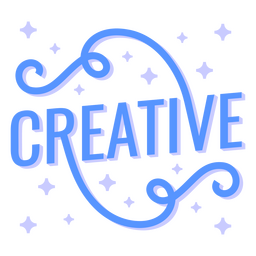 Kreatives stilisiertes Wort PNG-Design