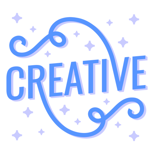 Creative Stylized Word PNG Design