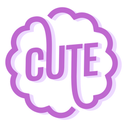 Cute Stylized Word PNG & SVG Design For T-Shirts