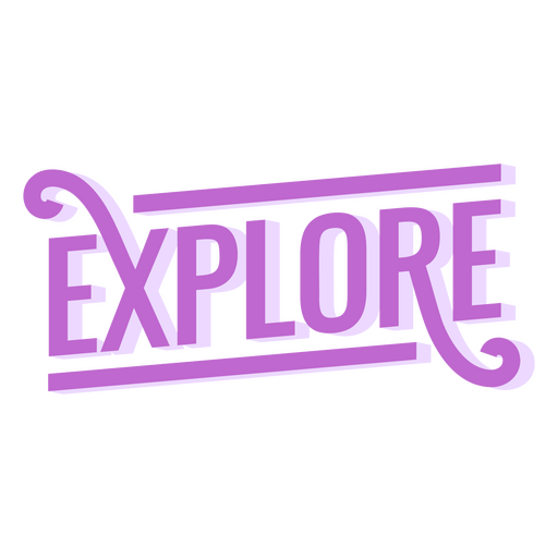 Explore Stylized Word PNG Design
