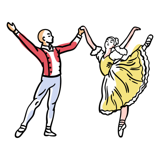 Balletttänzer Menschen PNG-Design